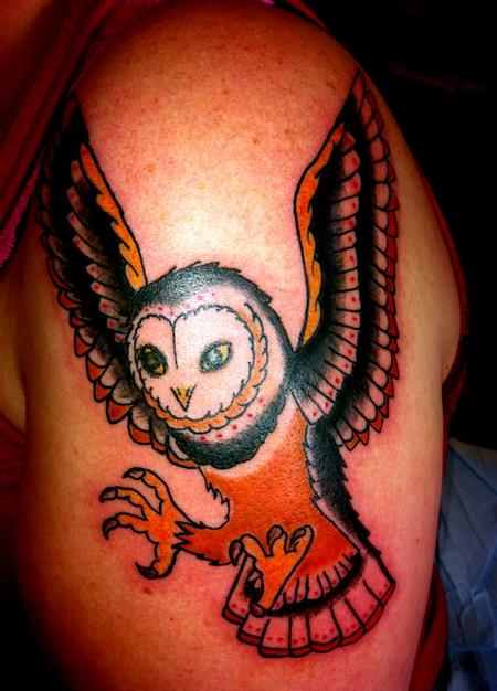 Tattoos - Barn owl - 76832